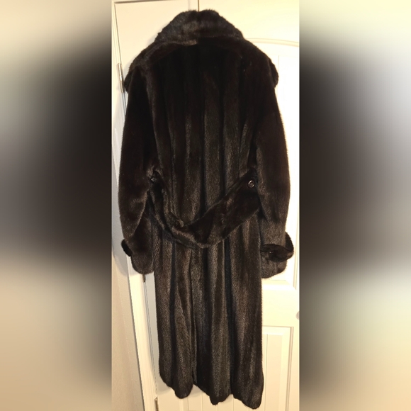 Men's full-length mink coat - Picture 4 of 4